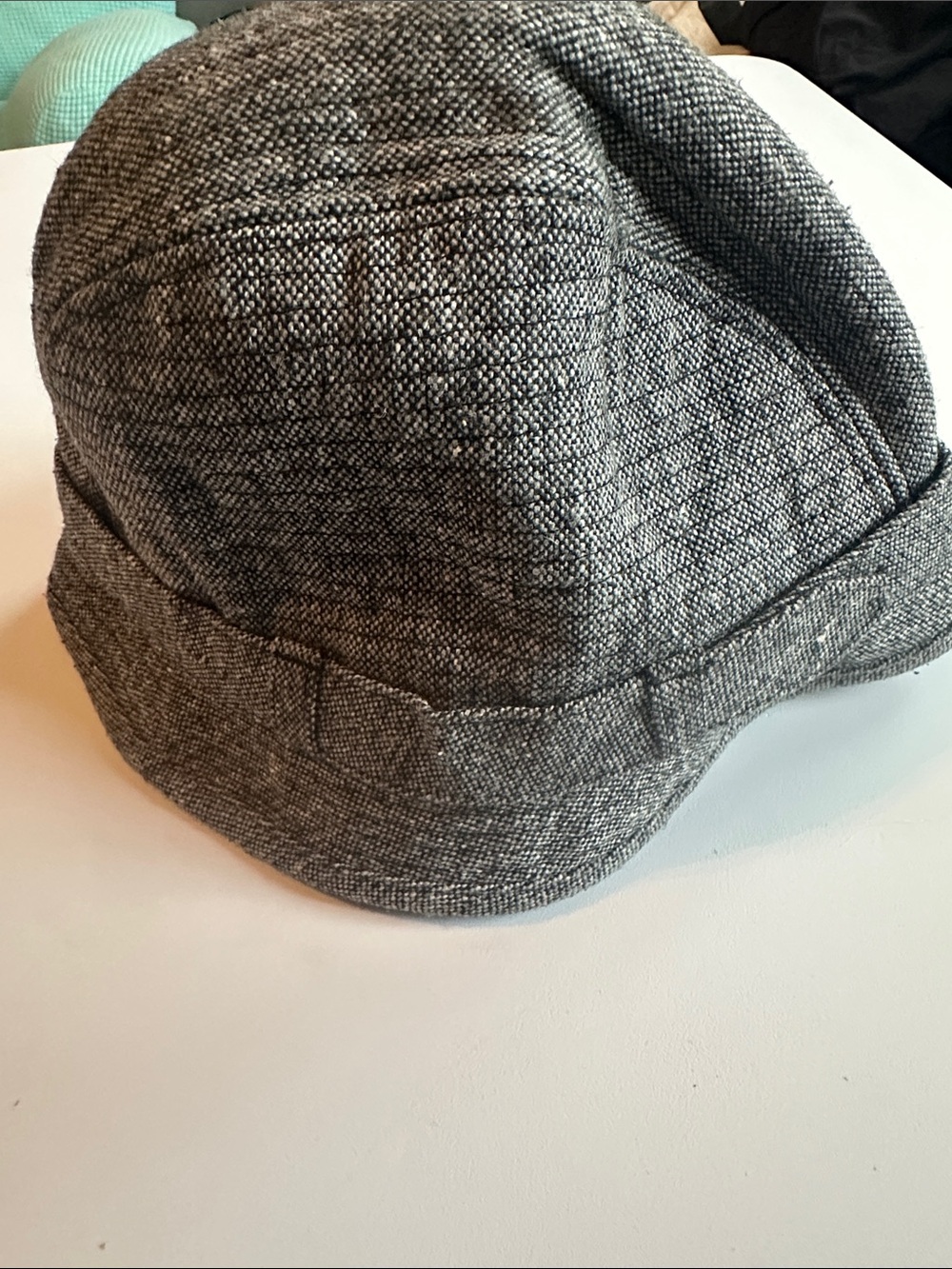 UNISEX Gray Tweed hat